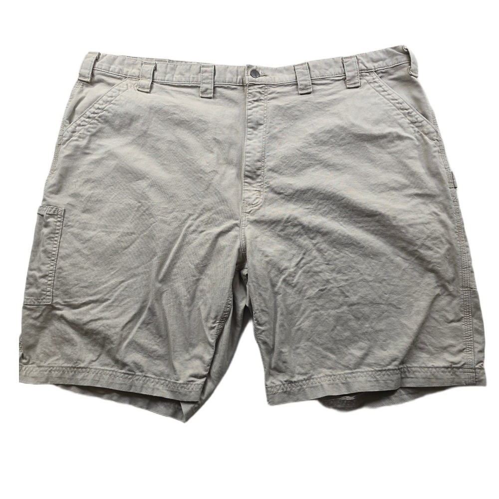 Carhartt Carpenter Shorts Mens 50 Tan Cotton Canvas Work Utility B147 TAN